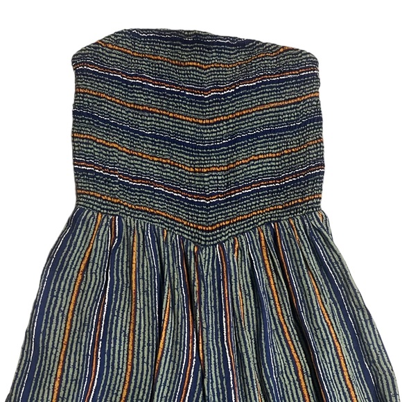 Urban Outfitters Striped Strapless Smocked Jumpsuit - Picture 4 of 14